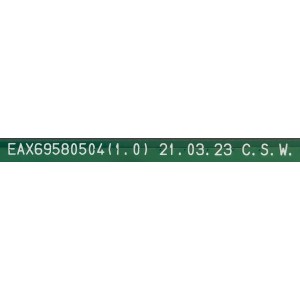 MAIN PARA SMART TV LG 4K UHD (3840 x 2160) Con ThinQ AI / NUMERO DE PARTE EBT66786601 / EAX69580504(1.0) / 66453302 / 34213401 / GO155080M6 / PANEL HC650MQB-ABDA1-2141 / MODELO 65QNED90UPA / 65QNED90UPA.AUSFLJR